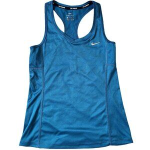 Nike Dri-Fit Blue Racer Back Tank Top Women’s XS Workout Yoga Running Cross-Fit